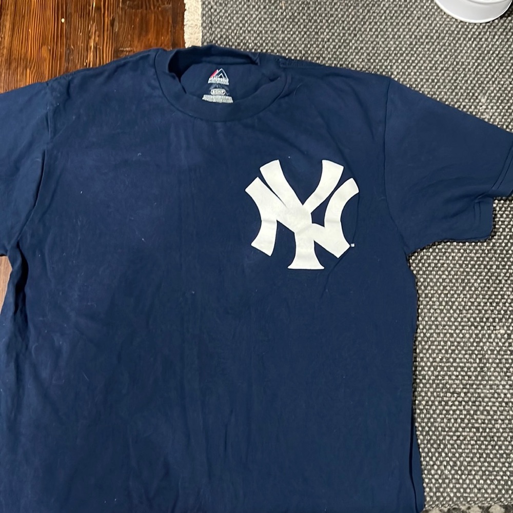 majestic mens small mantle tshirt ss new york yankees majestic
